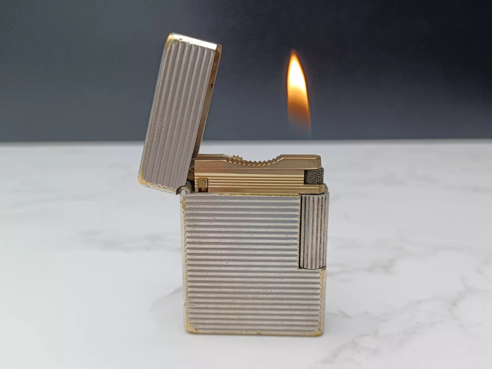 Briquet S.T. Dupont Line 1 BS - L1 BS - Plaqué Argent