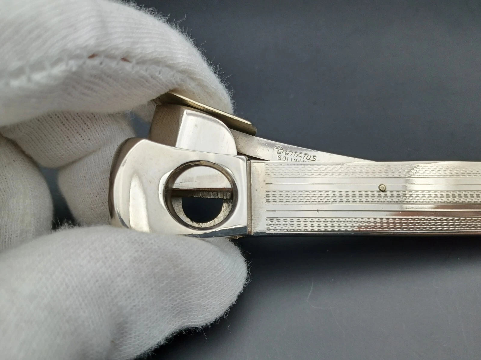 Coupe-Cigare Solingen Argenté Vintage Fabriqué en Allemagne - 1970