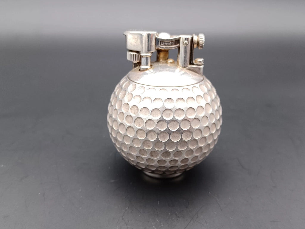 Rare antique Dunhill Golf Ball Petrol Lighter - Sterling Silver 925 - BA08-1495