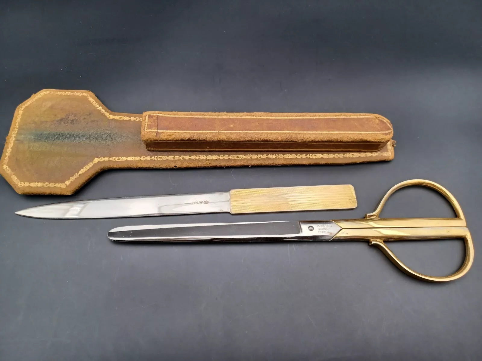 Vintage Solingen Letter Opener & Scissors - Made In Germany - XL-836