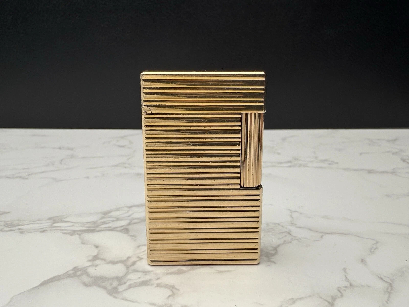 Schönes S.T. DUPONT Line 1 BR - L1 BR - Großes Modell - Vergoldet - AS03-1770