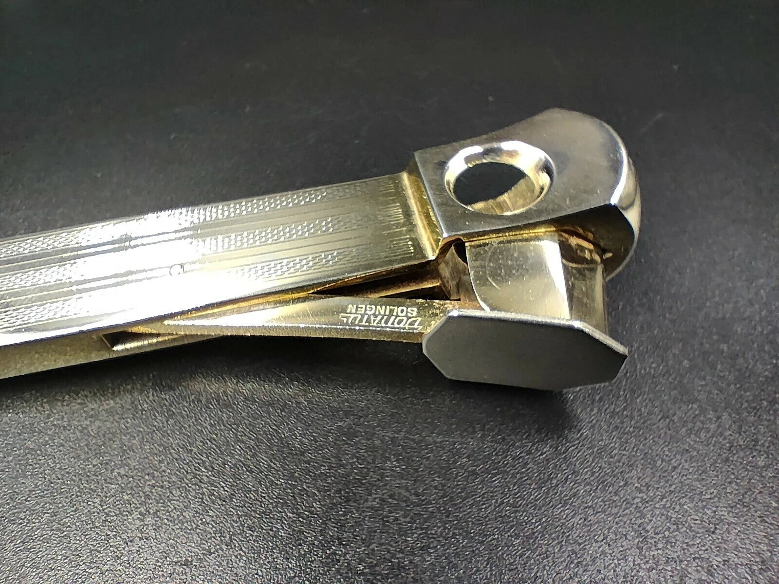 Vintage  SOLINGEN " Donatus " DBGM - Cigar Cutter - Gold Metal - 0650CO AM12