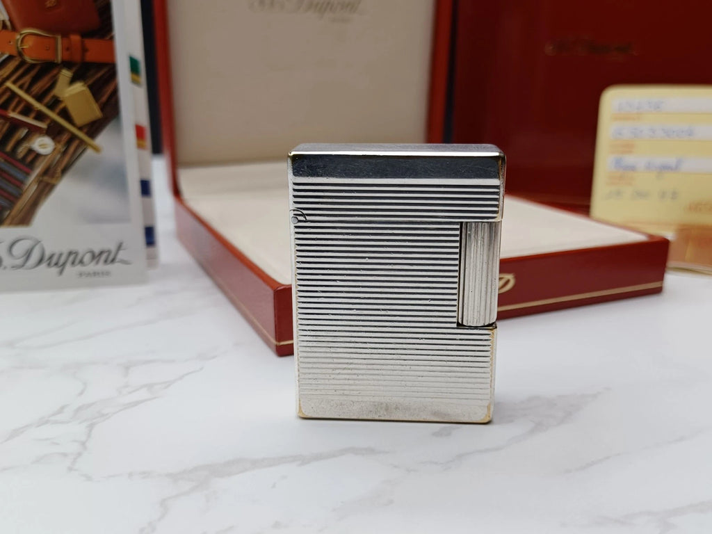 Komplettset S.T. DUPONT L1 BR - Line 1 BR - Versilbert - 1816AD14