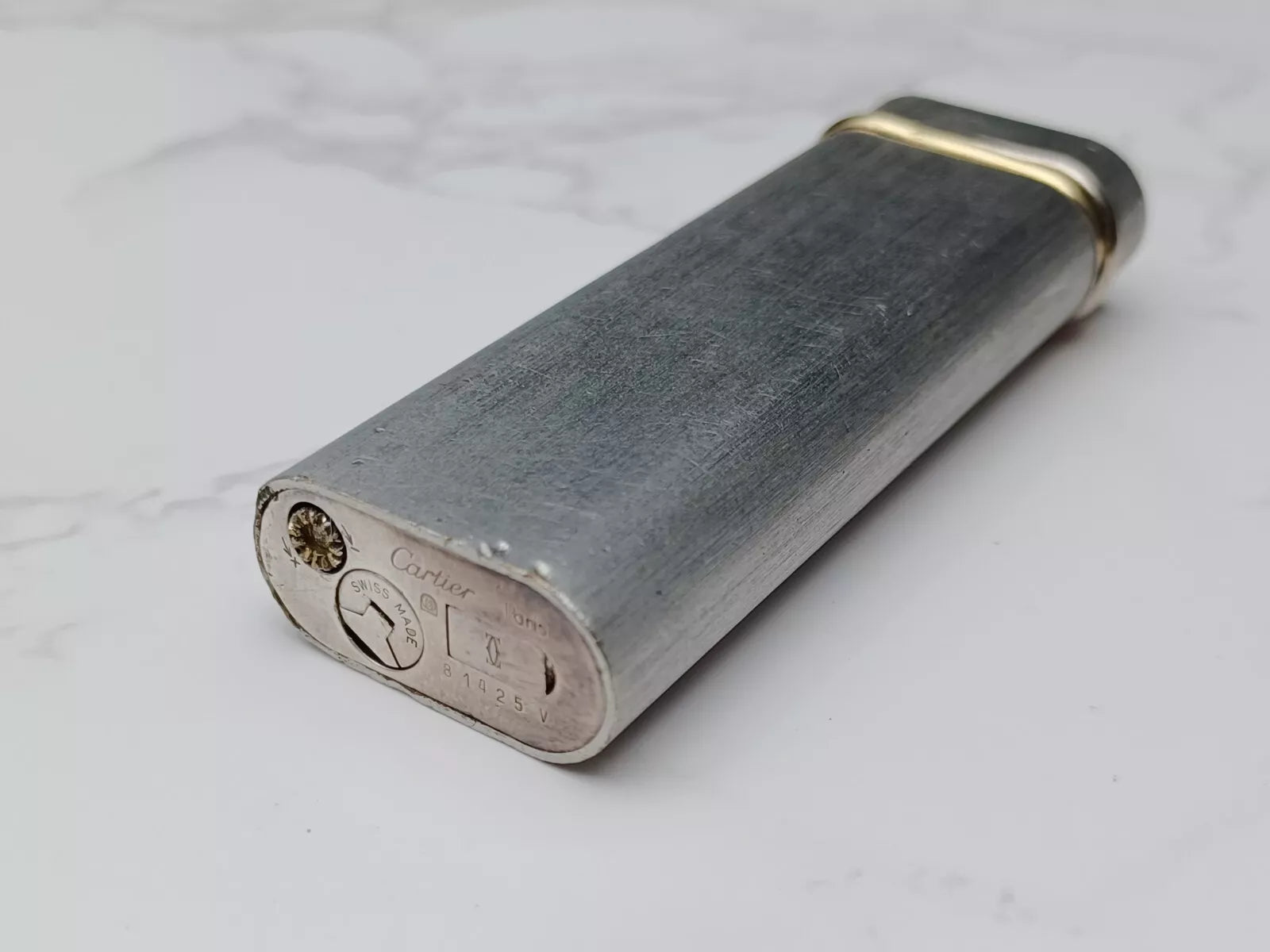 Cartier Trinity Feuerzeug versilbert – Gebraucht