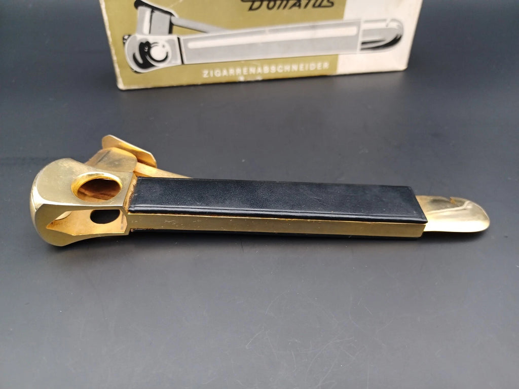 Solingen Zigarrenschneider mit Etui - Schwarzes Leder - Made in Germany - BB15-0945