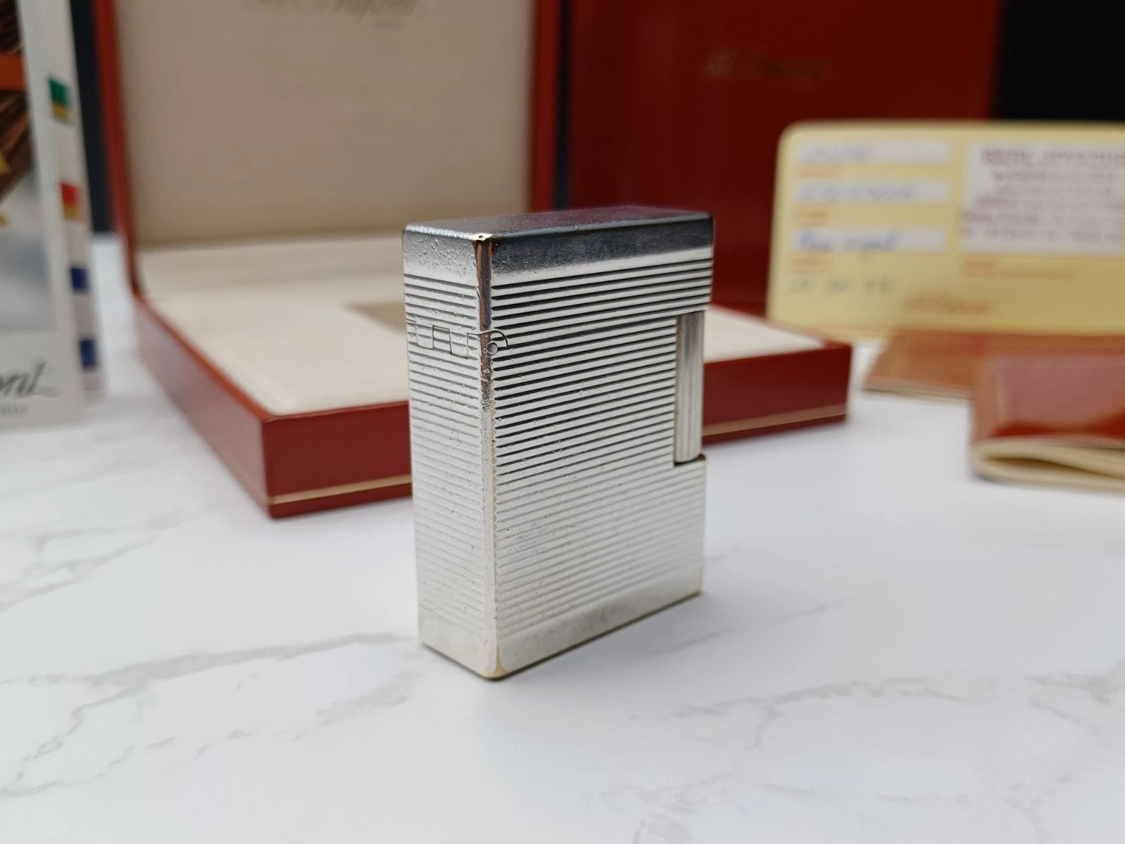 Komplettset S.T. DUPONT L1 BR - Line 1 BR - Versilbert - 1816AD14