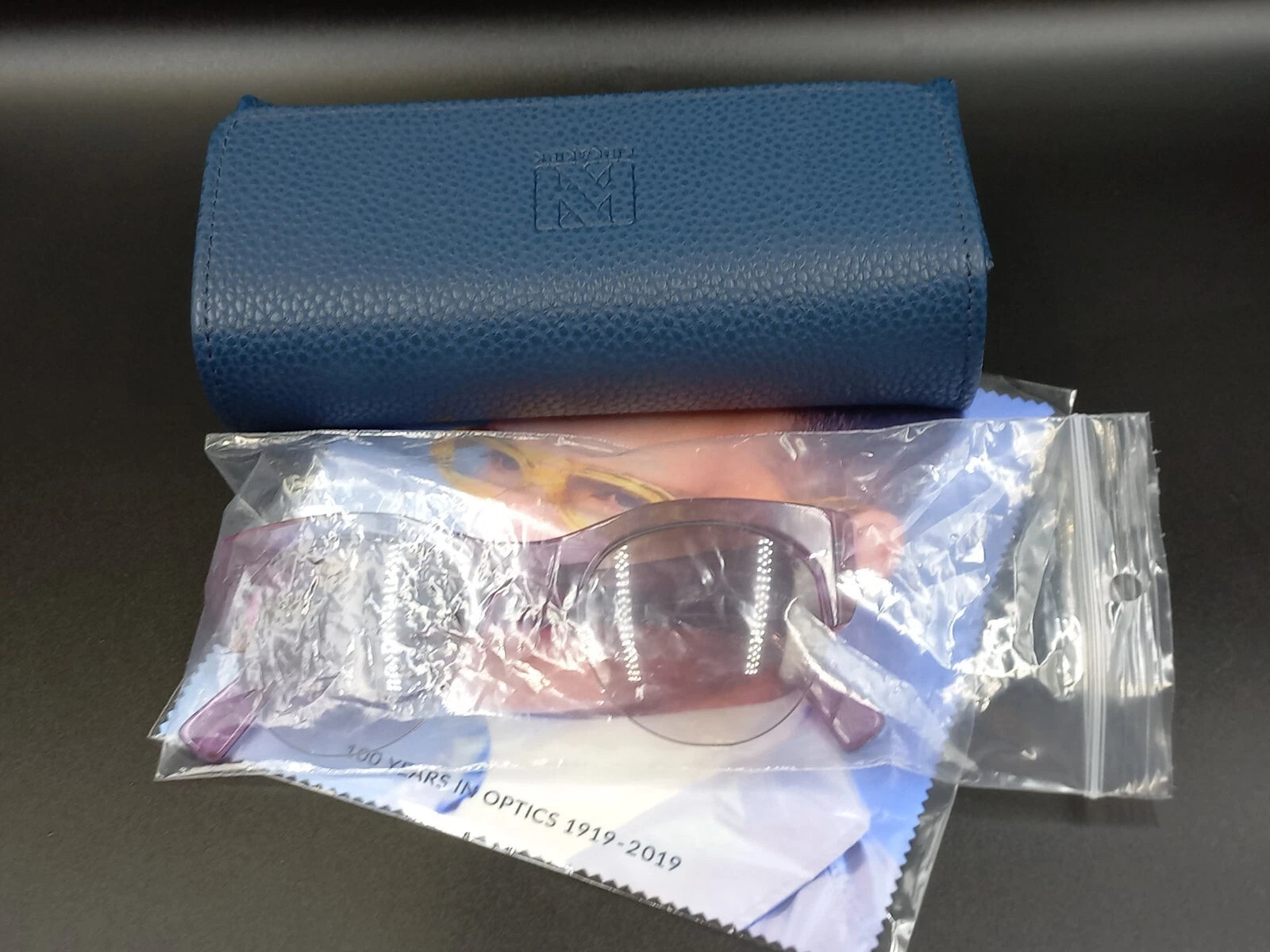 Schöne KIRK & KIRK „Jenny“ Rosa Lila Sonnenbrille – Mit Etui – New Old Stock ED