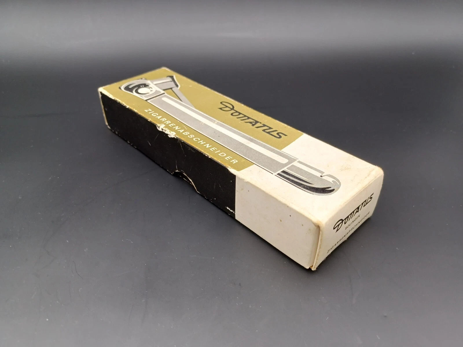 Solingen Zigarrenschneider mit Etui - Schwarzes Leder - Made in Germany - BB15-0945