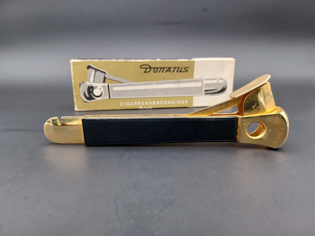 Solingen Zigarrenschneider mit Etui - Schwarzes Leder - Made in Germany - BB15-0945