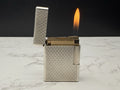 NICE S.T. DUPONT Line 1 / L1 BR Gas Lighter - Silver plated - Serviced-AL01-0845