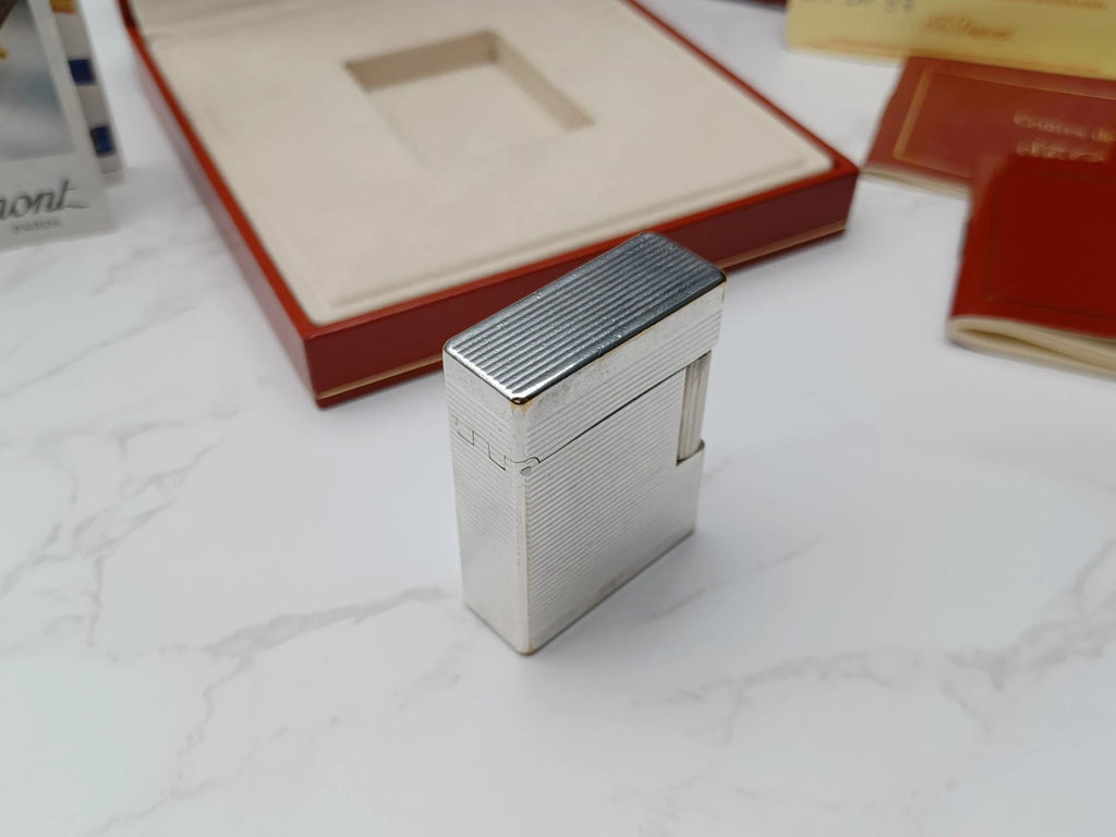 Komplettset S.T. DUPONT L1 BR - Line 1 BR - Versilbert - 1816AD14