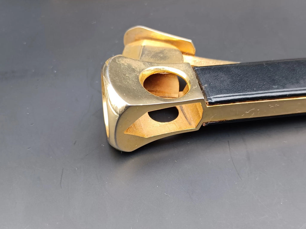 Solingen Zigarrenschneider mit Etui - Schwarzes Leder - Made in Germany - BB15-0945