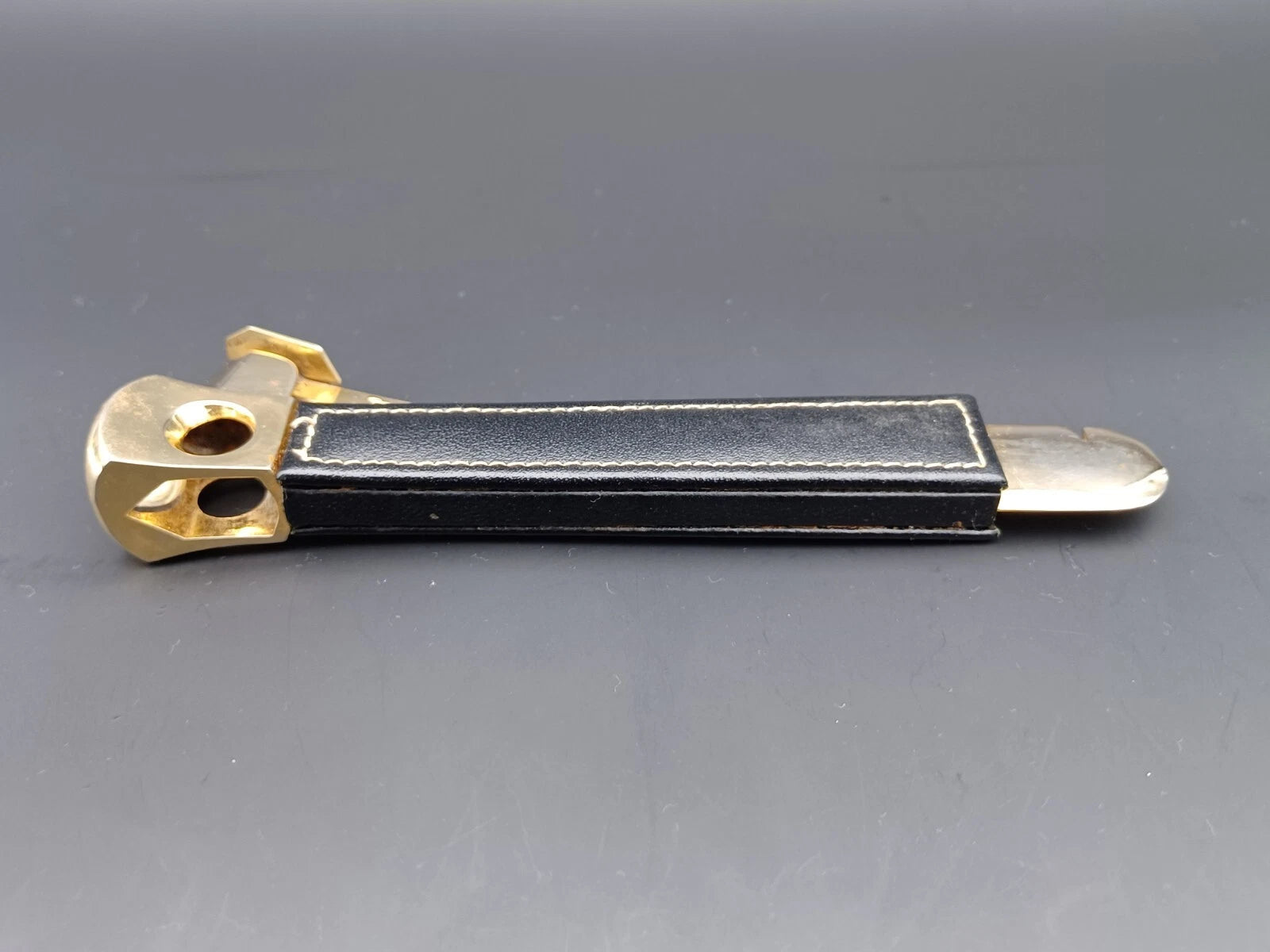 Solingen Cigar Cutter - Black Leather - Made In Germany - AG14-0946