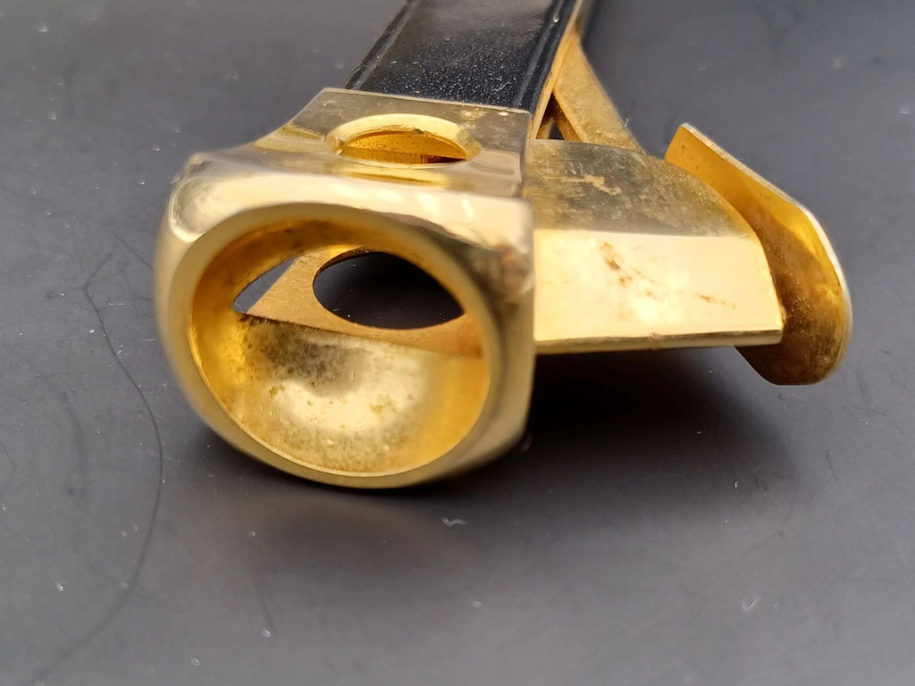 Solingen Zigarrenschneider mit Etui - Schwarzes Leder - Made in Germany - BB15-0945