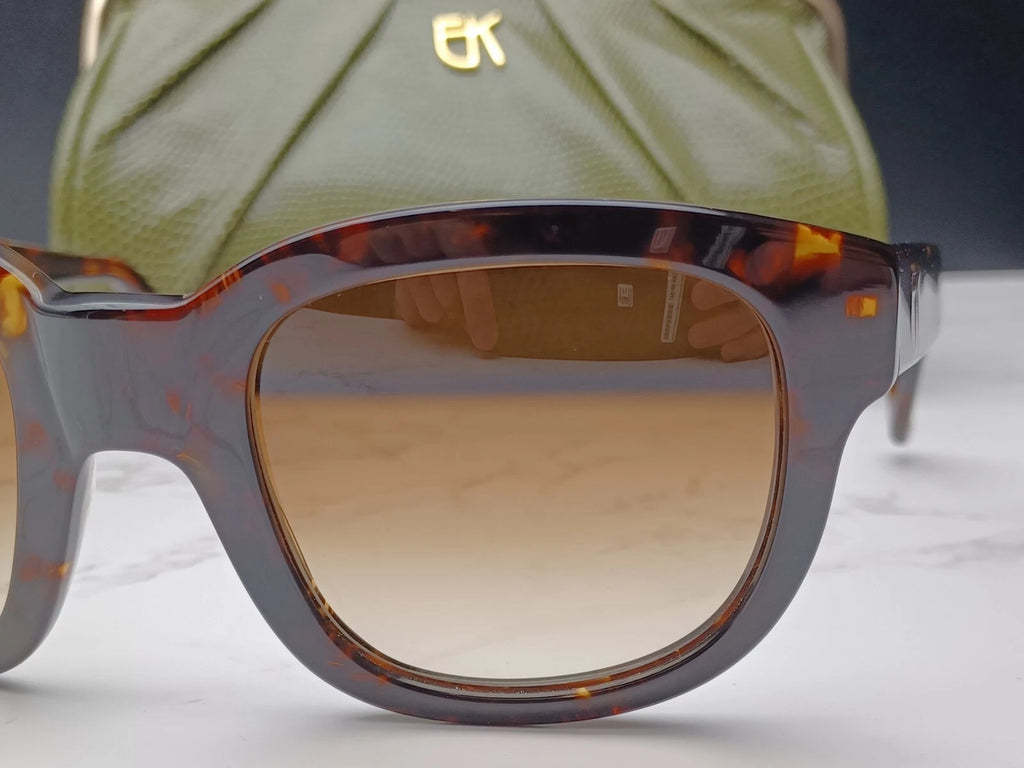 EMMANUELLE KHANH " VINTAGE " EK5051 - Braune Schuppen Sonnenbrille -Neu - Altbestand