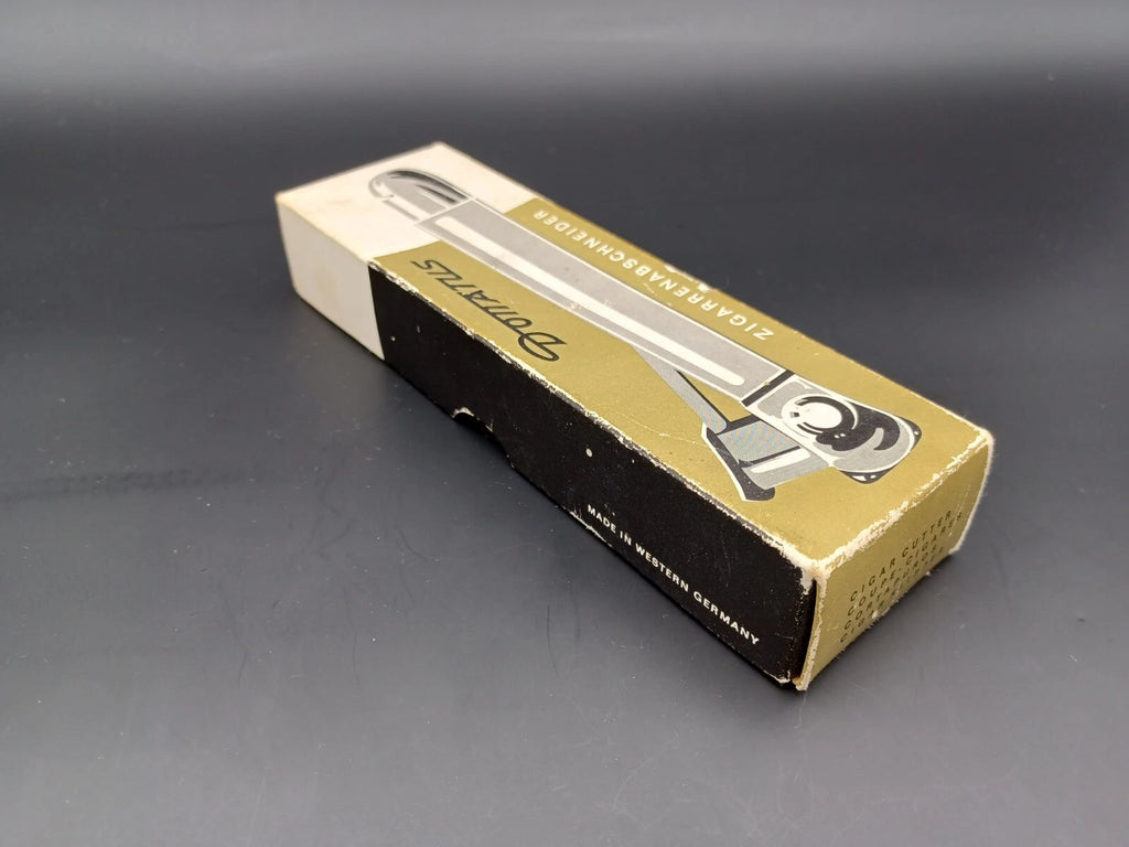 Solingen Zigarrenschneider mit Etui - Schwarzes Leder - Made in Germany - BB15-0945