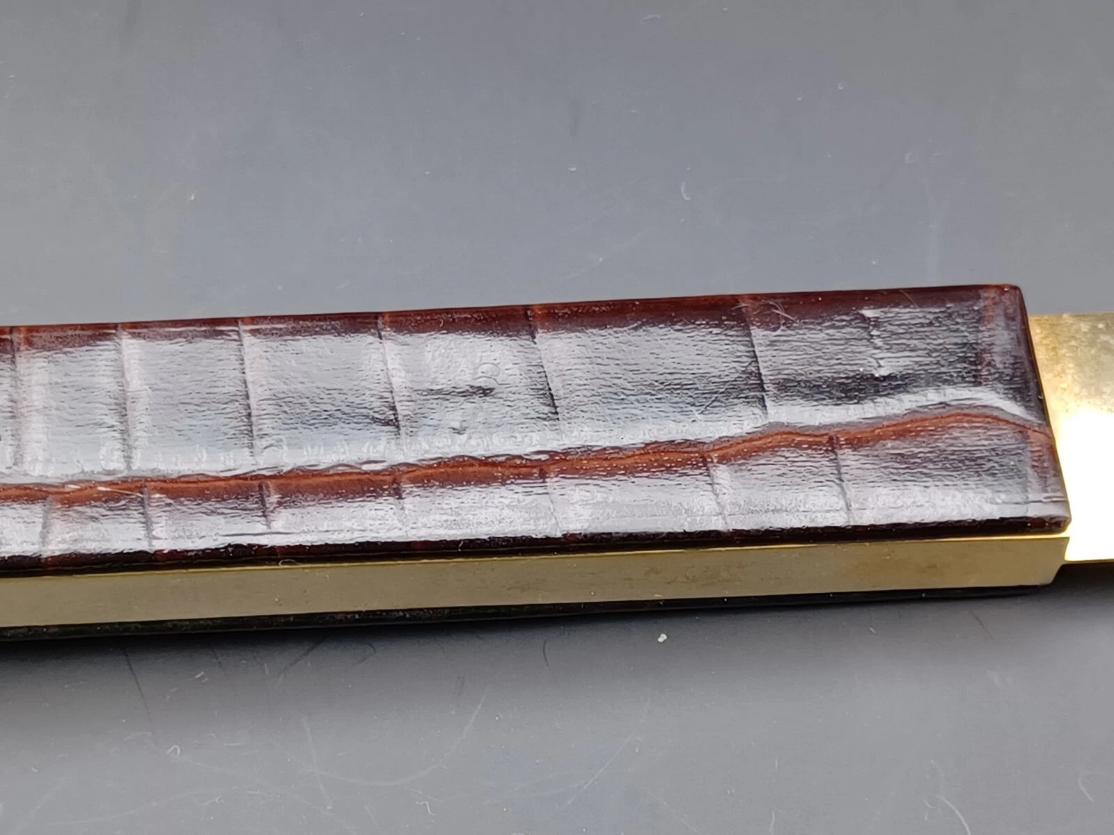 Schöner Solingen Zigarrenschneider - braunes Leder - Made In Germany - AG14-880