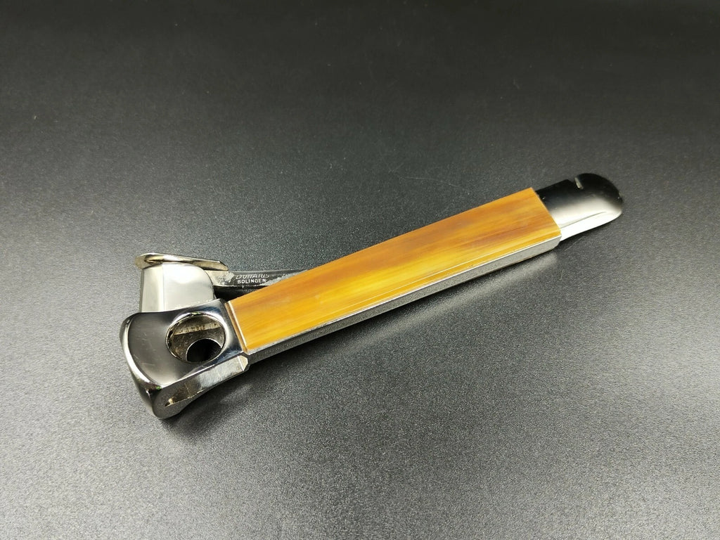 Schöner SOLINGEN "Donatus" DBGM - Zigarrenschneider - braunes Bakelit - 0647CO AM12
