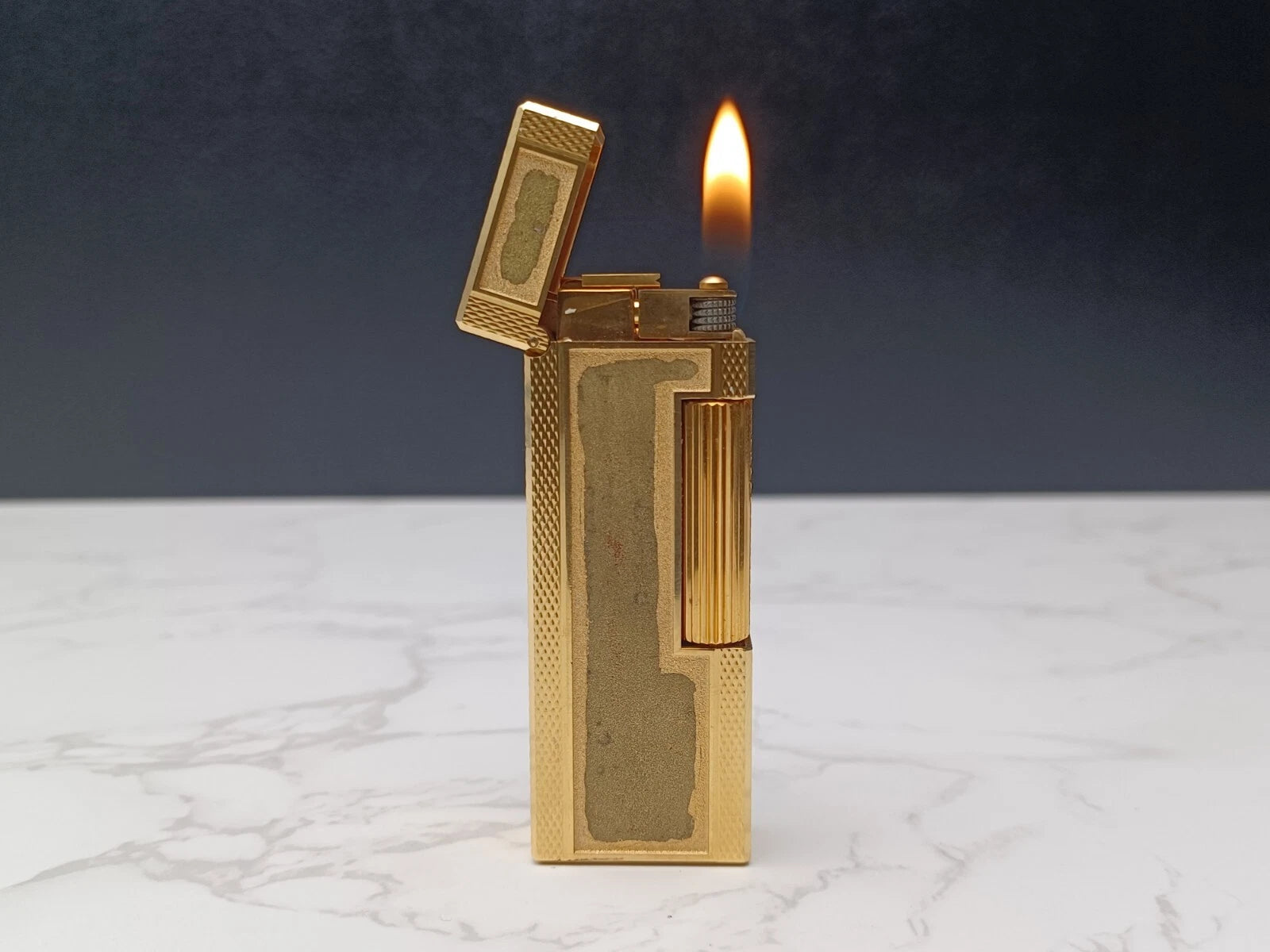 Dunhill Rollagas Gas Lighter - Gold plated - Swiss made -  AM10-1726