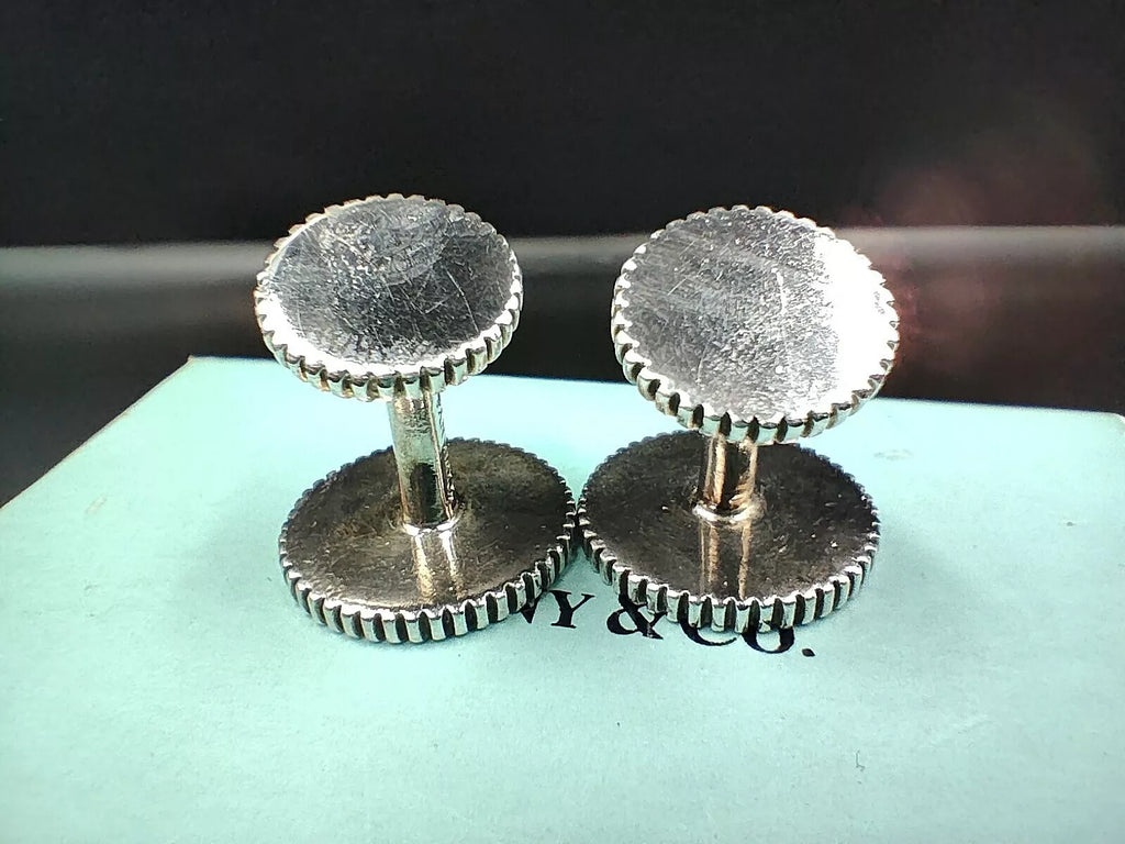 TIFFANY & CO Manschettenknöpfe aus Sterlingsilber - Zeremonie - Hergestellt in den USA - 0148CO AH06