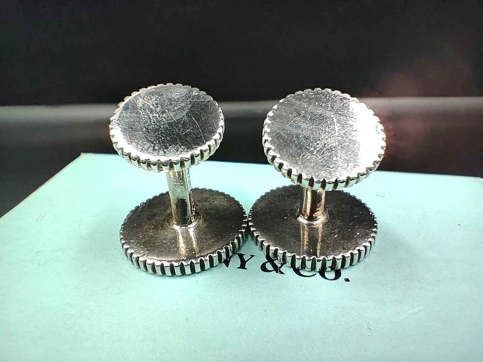 TIFFANY & CO Sterling Silver Cufflinks - Ceremony - Made In USA -  0148CO AH06