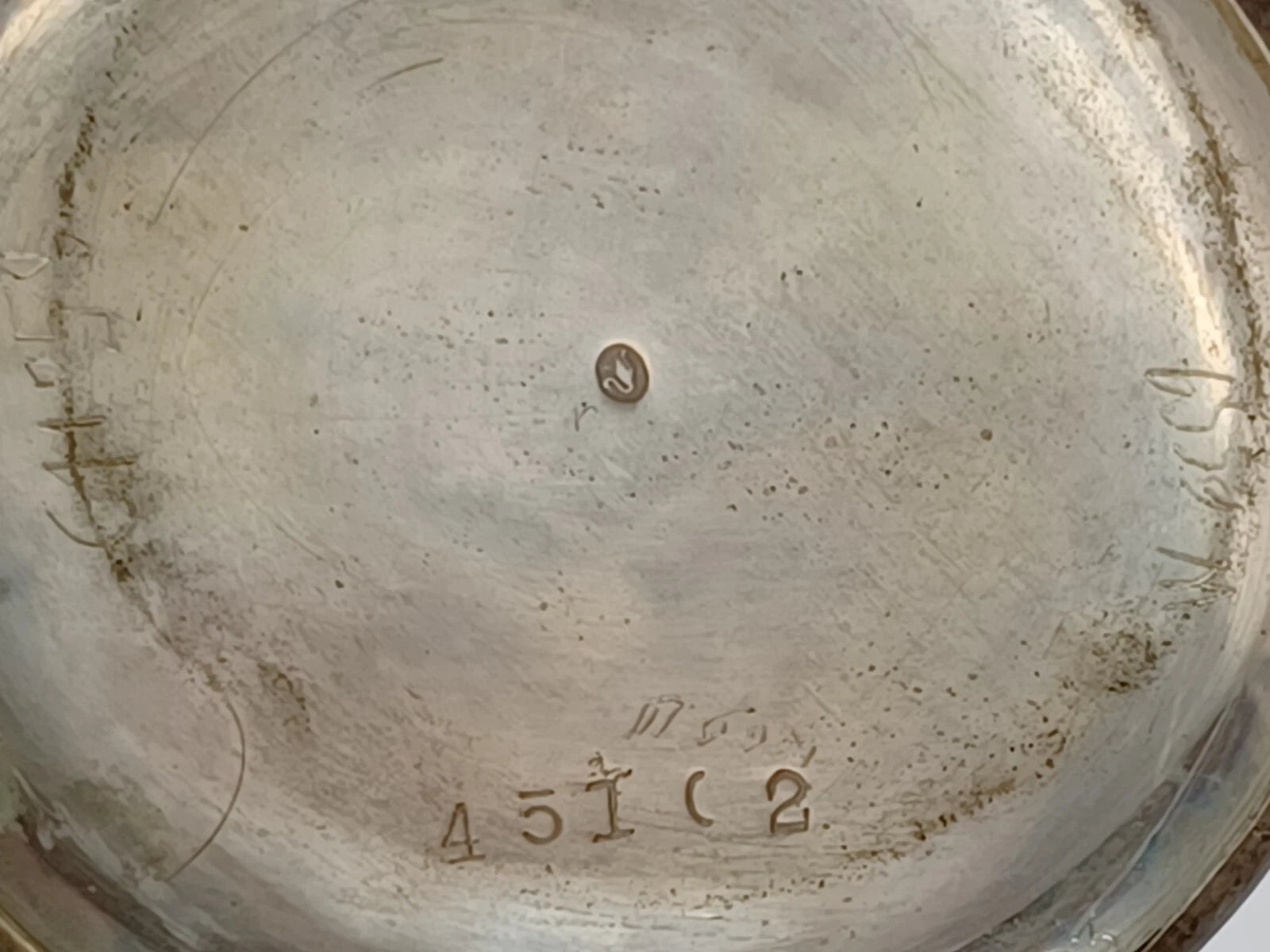 Antike vergoldete Taschenuhr aus massivem Silber