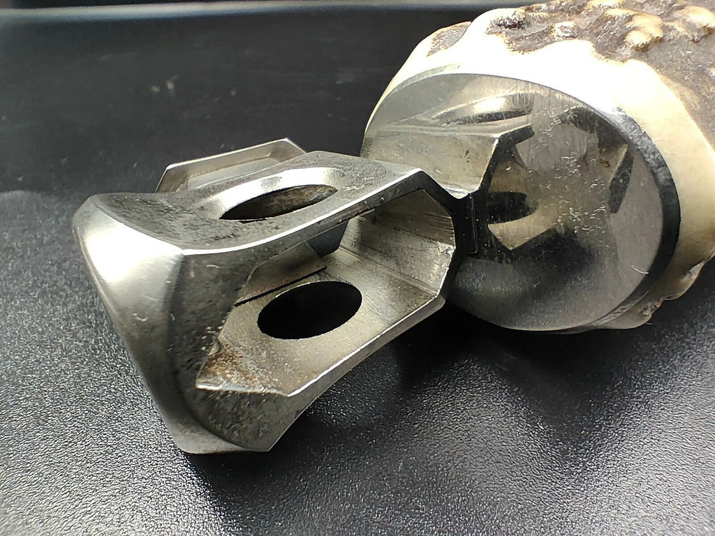 Schöner SOLINGEN " Donatus " - Tisch-Zigarrenschneider - Horn - 0796CO XL