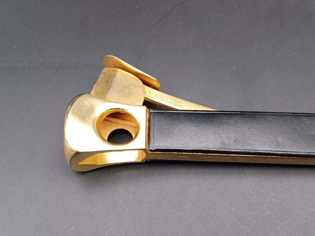 Solingen Zigarrenschneider mit Etui - Schwarzes Leder - Made in Germany - BB15-0945