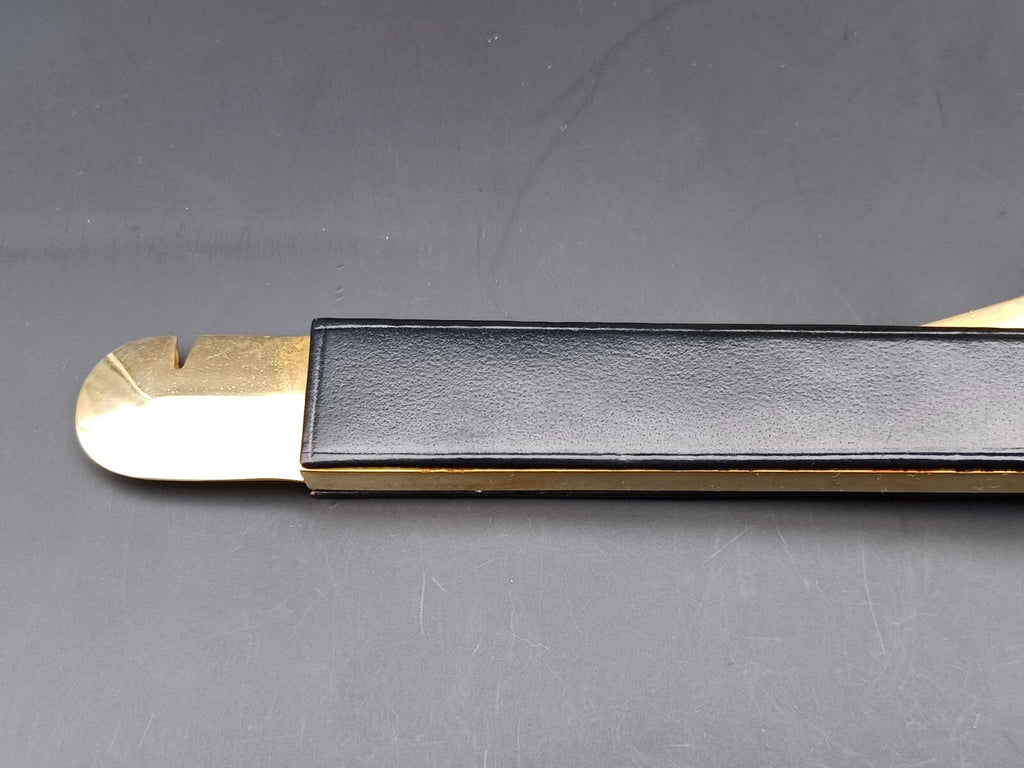 Solingen Zigarrenschneider mit Etui - Schwarzes Leder - Made in Germany - BB15-0945