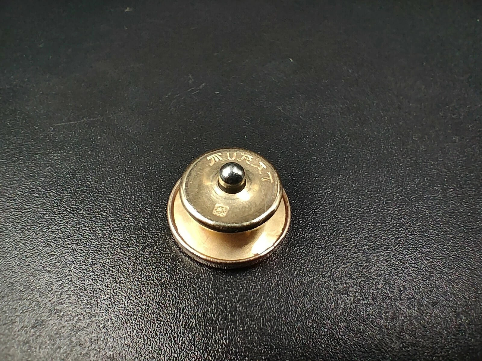 MURAT Clip-Manschettenknöpfe – vergoldet – hergestellt in Frankreich – runde Form 0106ED AH06