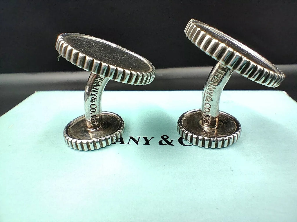 TIFFANY & CO Manschettenknöpfe aus Sterlingsilber - Zeremonie - Hergestellt in den USA - 0148CO AH06