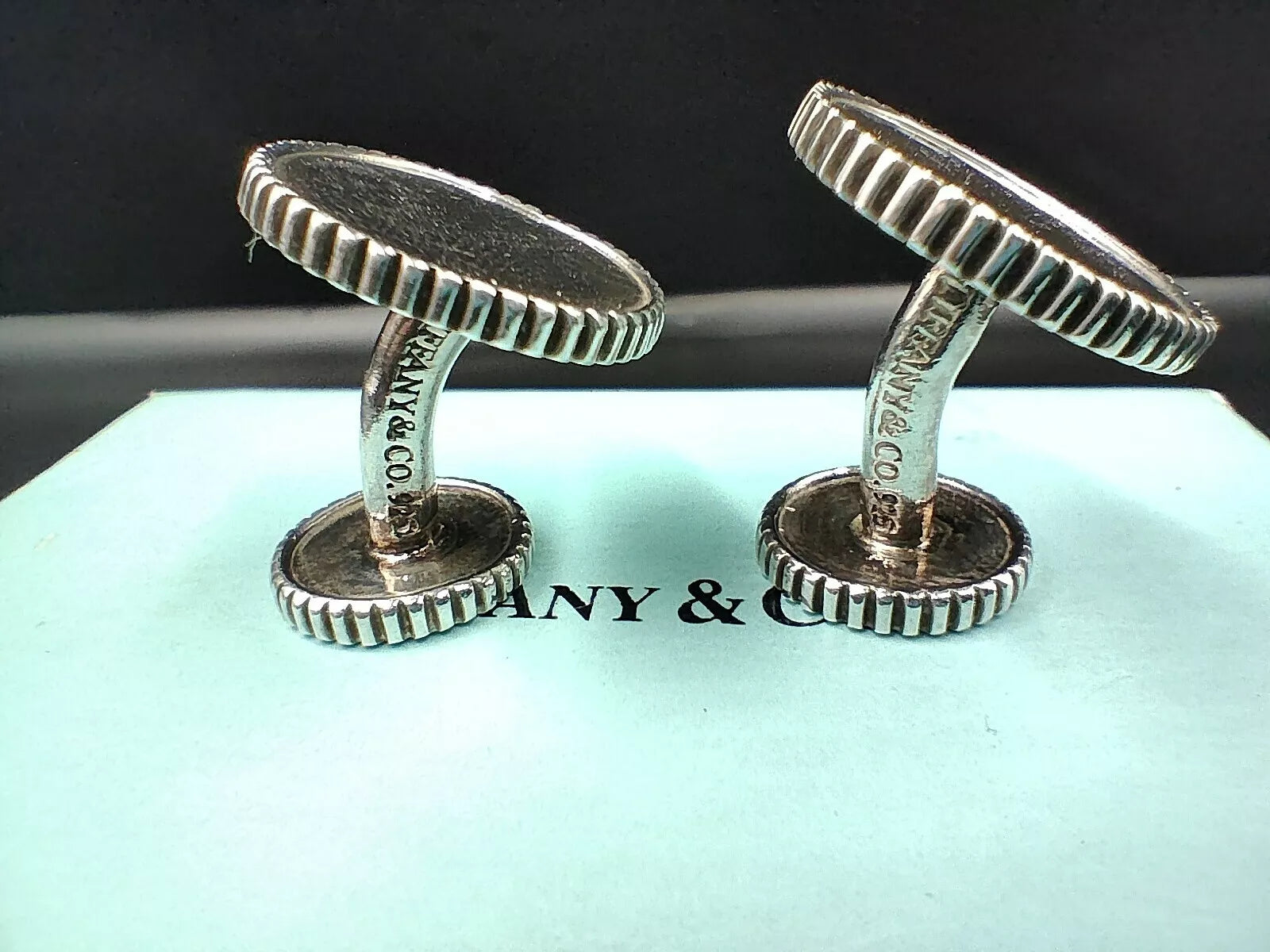 TIFFANY & CO Sterling Silver Cufflinks - Ceremony - Made In USA -  0148CO AH06
