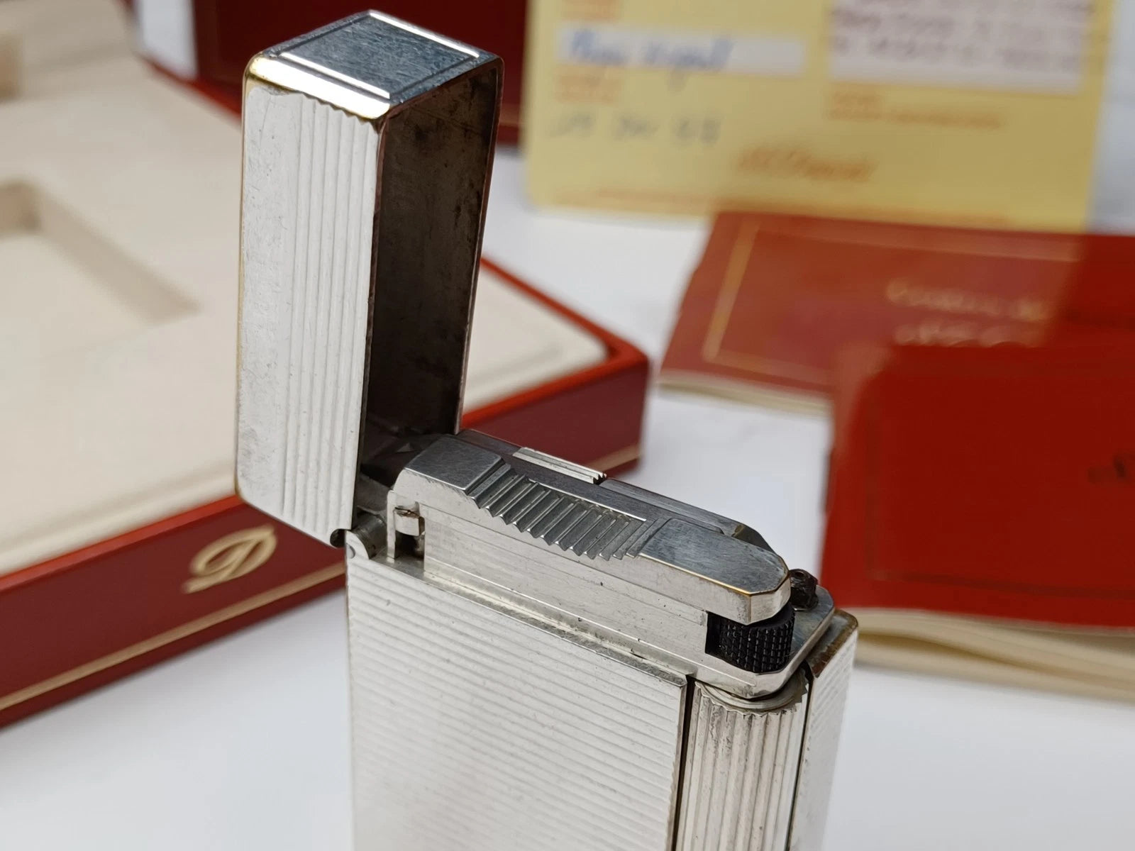 Komplettset S.T. DUPONT L1 BR - Line 1 BR - Versilbert - 1816AD14