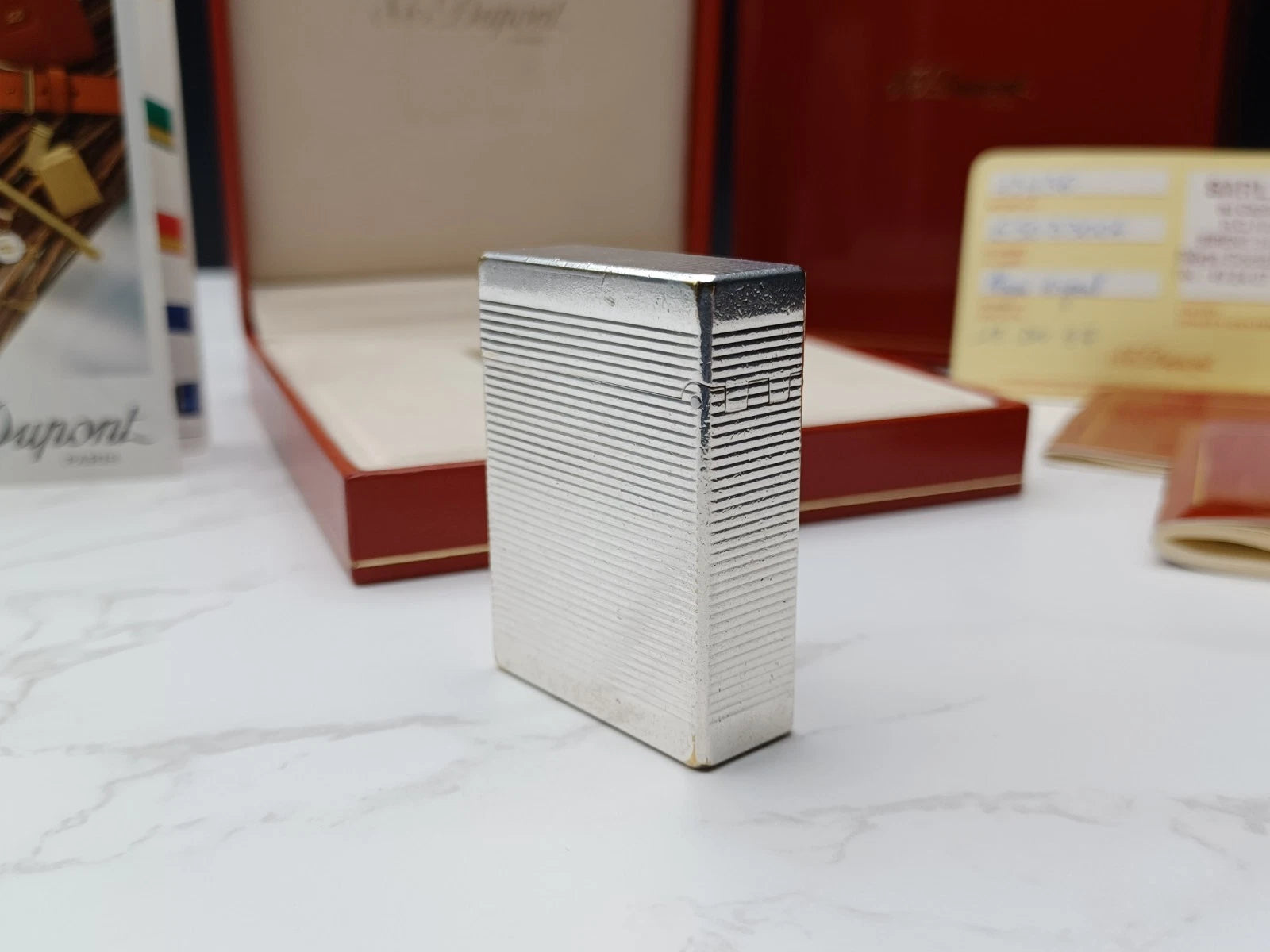 Komplettset S.T. DUPONT L1 BR - Line 1 BR - Versilbert - 1816AD14