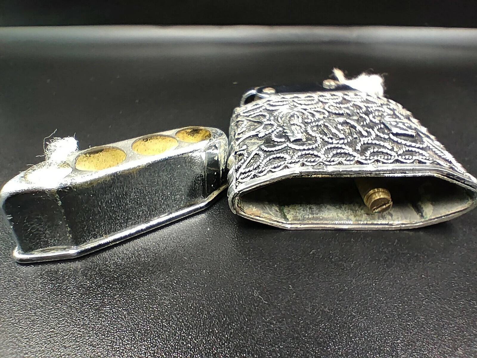 Nova - Antikes französisches Feuerzeug aus Sterlingsilber - Hergestellt in Frankreich - Punzen - ED10