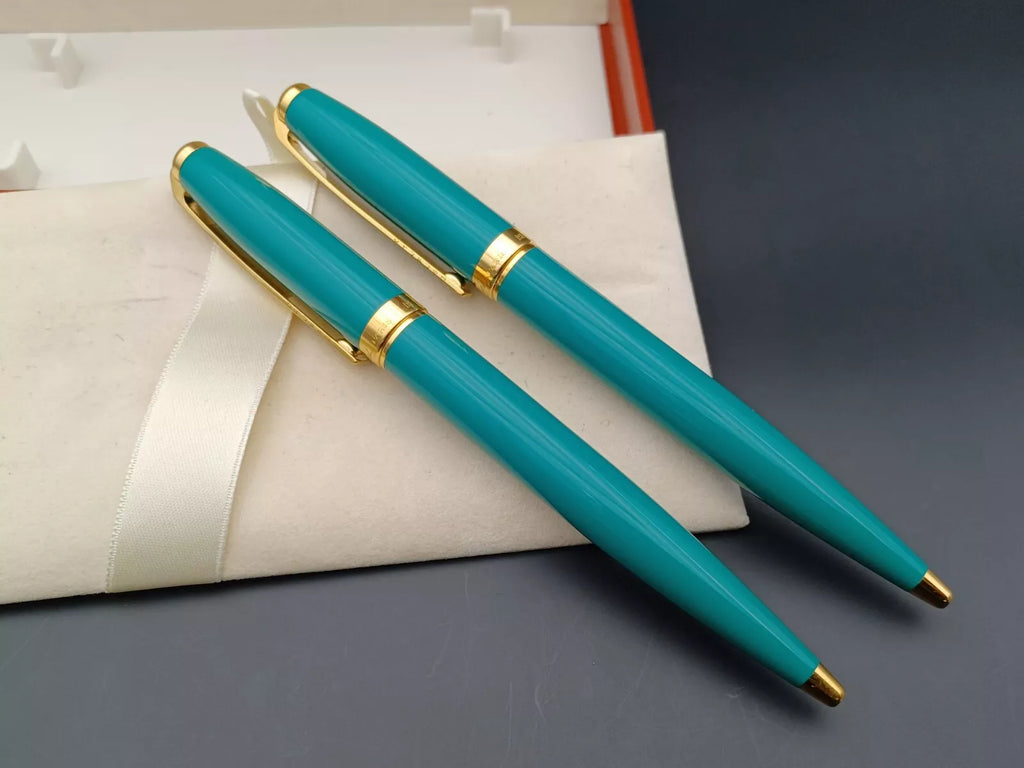 Nice S.T. Dupont Ballpoint Pen & Criterion Pencil Paper - With Box - AS01-0803