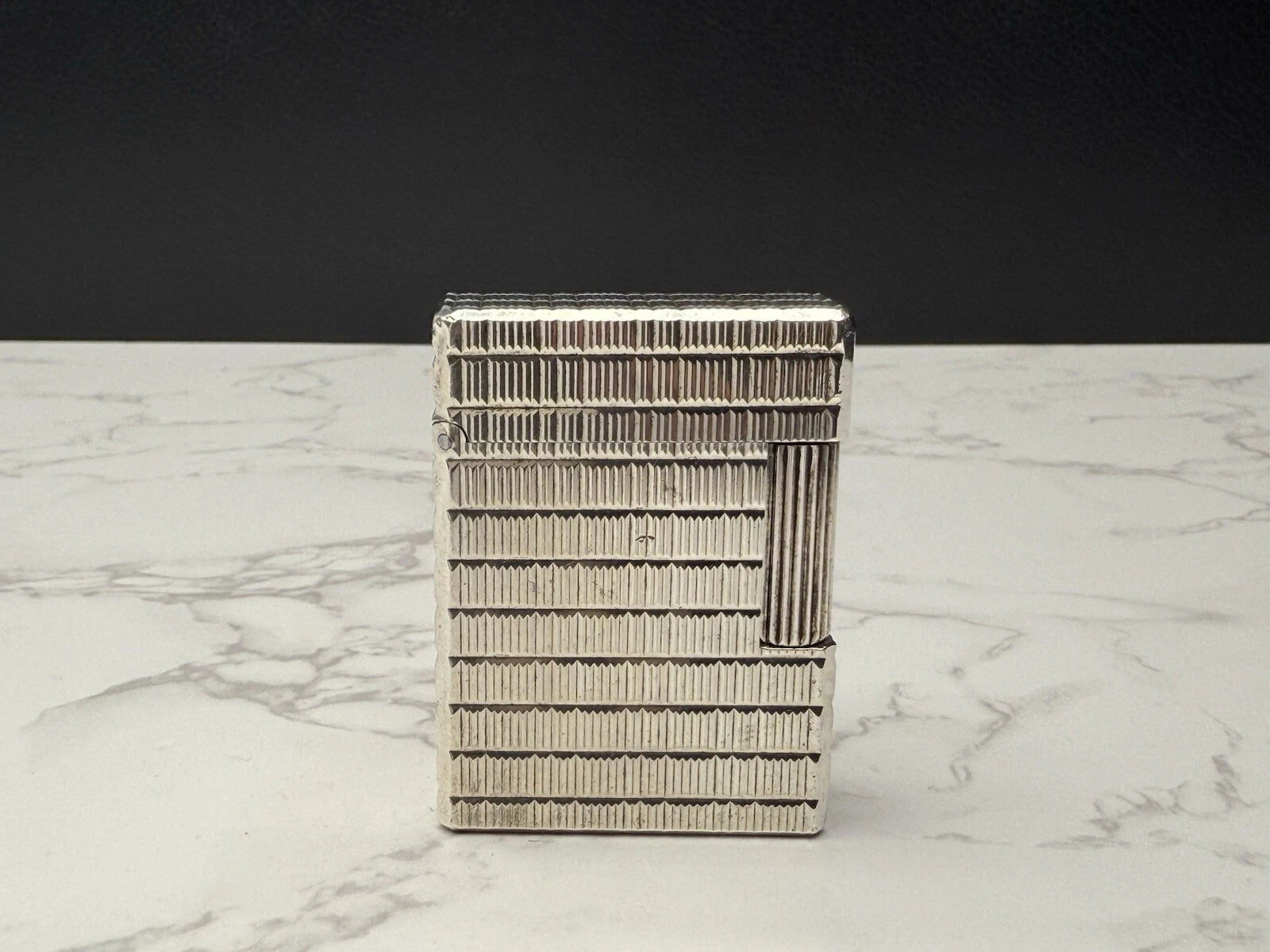 S.T. DUPONT Feuerzeug Line 1 BR Gas - L1 BR - Kleines Modell - Versilbert - AL13-1786