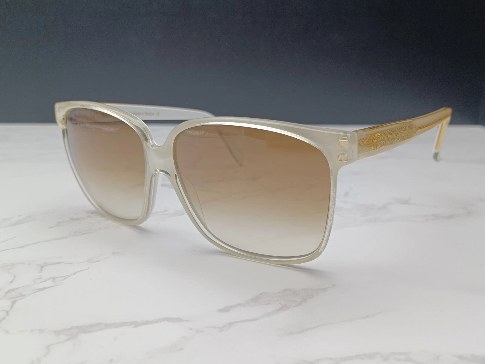 EMMANUELLE KHANH " VINTAGE " EK11610 - Ivory color - Sunglasses - New Old Stock