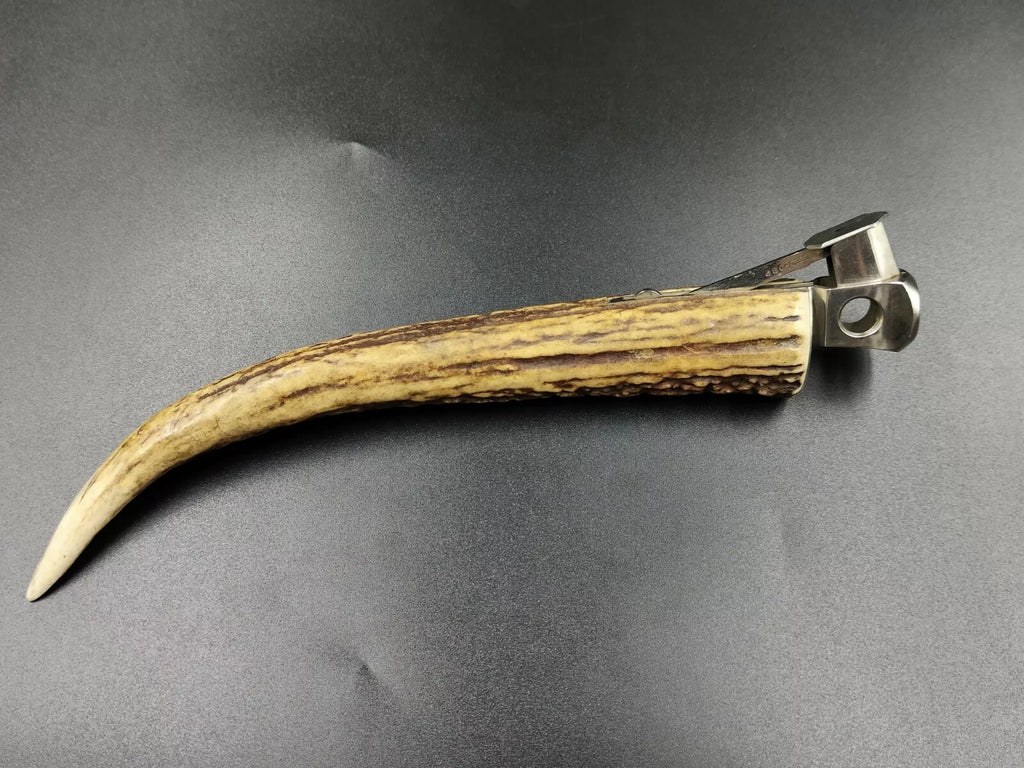 Schöner SOLINGEN " Donatus " - Tisch-Zigarrenschneider - Horn - 0796CO XL