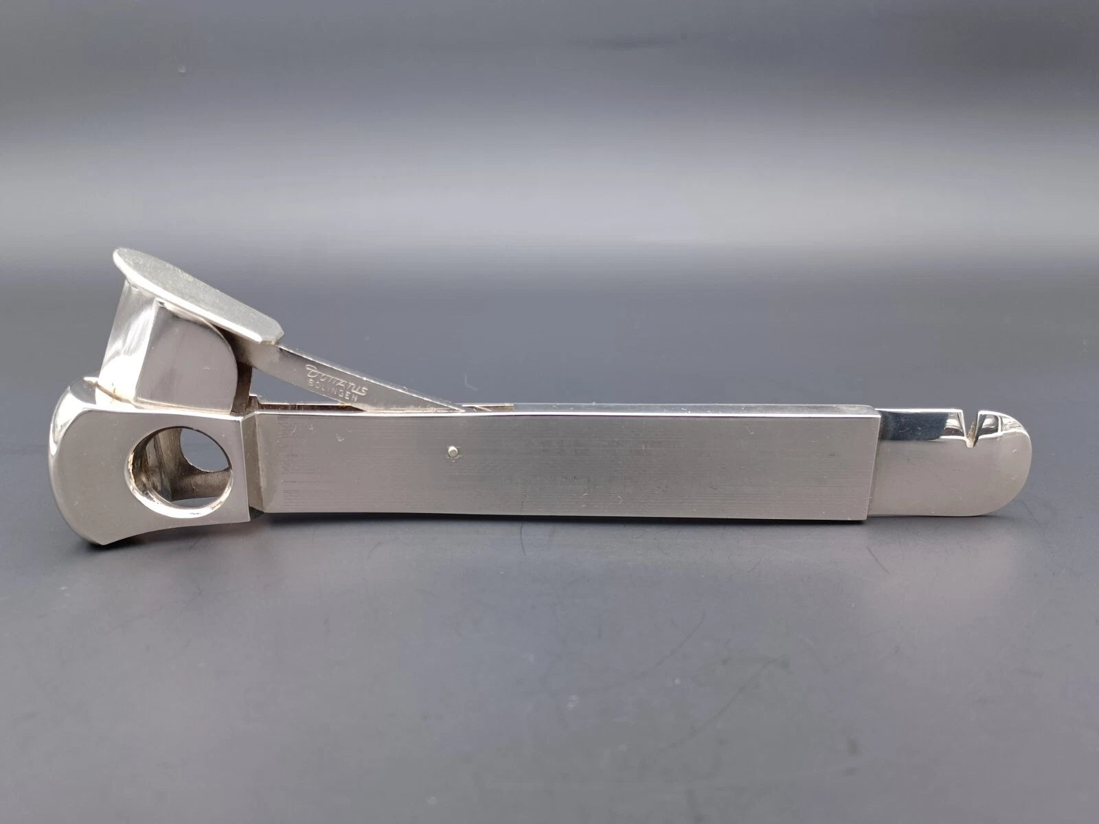 Vintage Solingen Cigar Cutter - Silver color - Made In Germany - AS03-0967