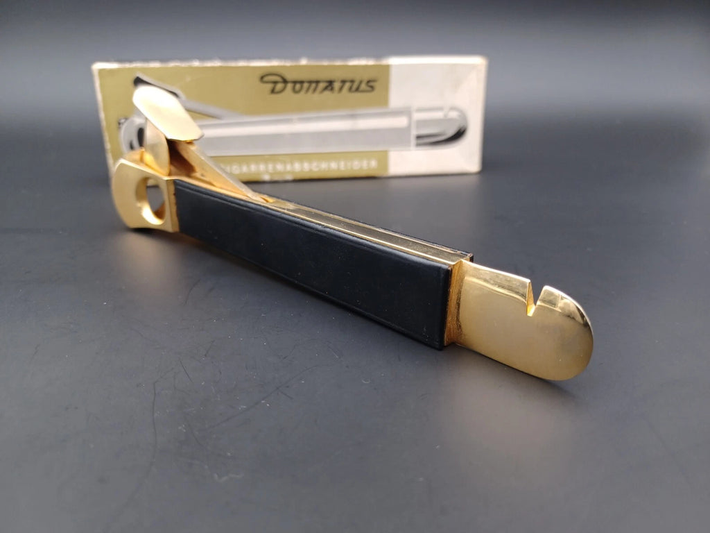 Solingen Zigarrenschneider mit Etui - Schwarzes Leder - Made in Germany - BB15-0945