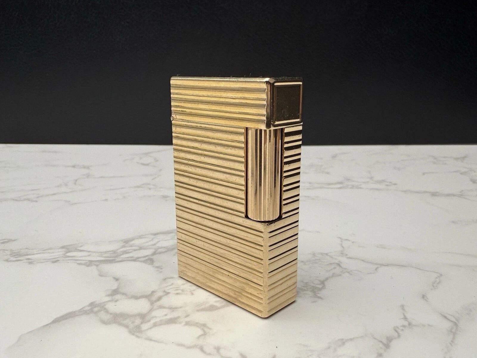 Schönes S.T. DUPONT Line 1 BR - L1 BR - Großes Modell - Vergoldet - AS03-1770