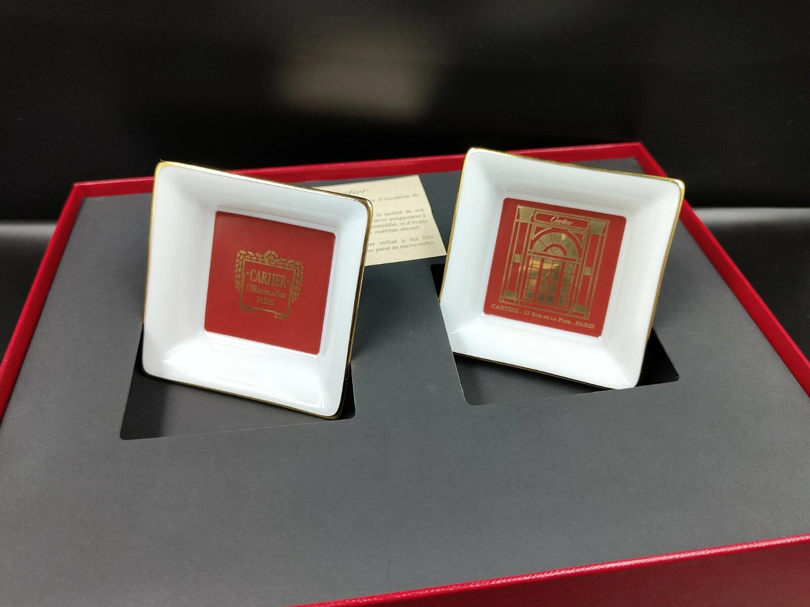 Lot de deux cendriers Cartier Porcelaine avec Boîte d'origine — Occasion