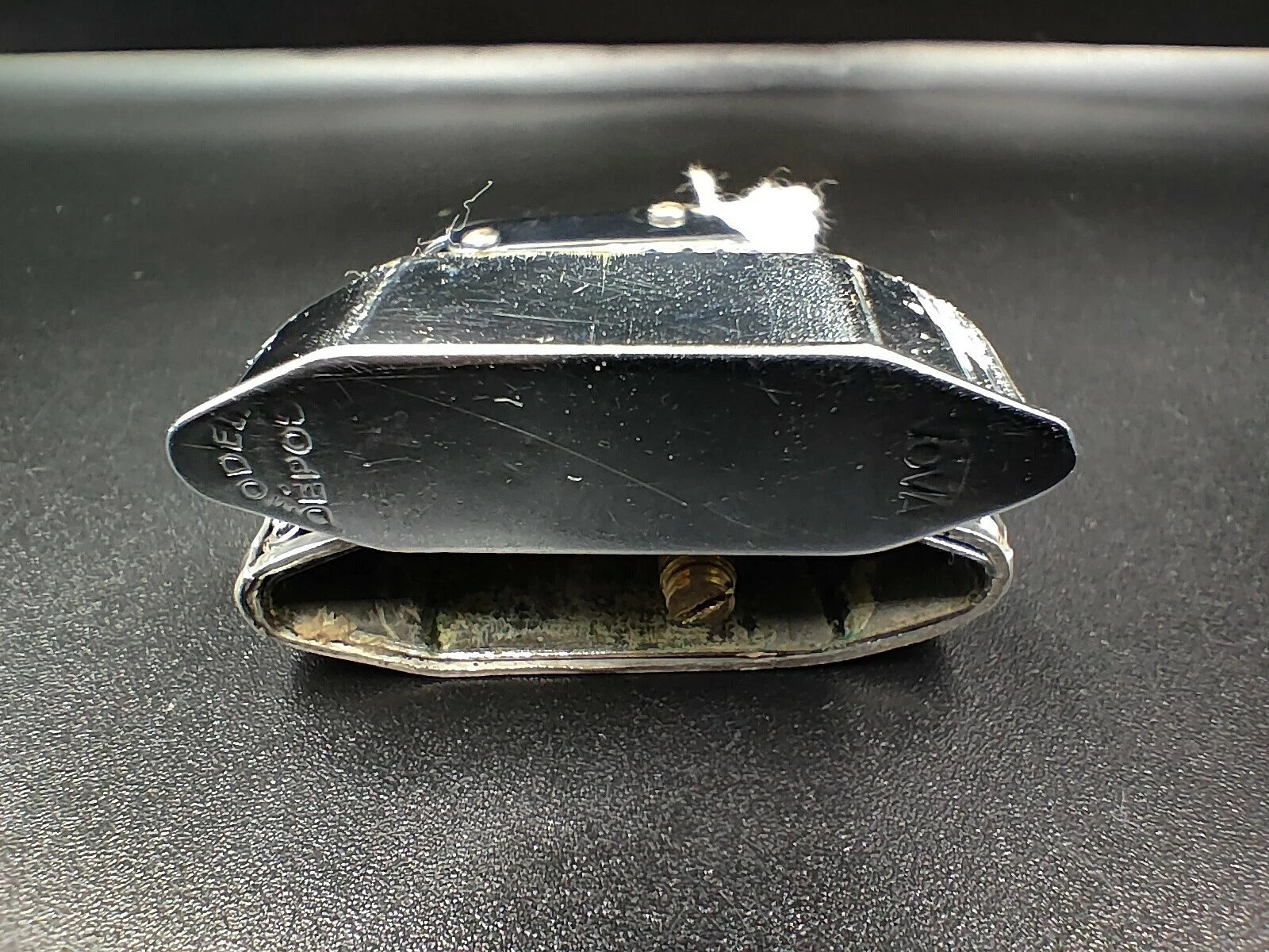 Nova - Antikes französisches Feuerzeug aus Sterlingsilber - Hergestellt in Frankreich - Punzen - ED10