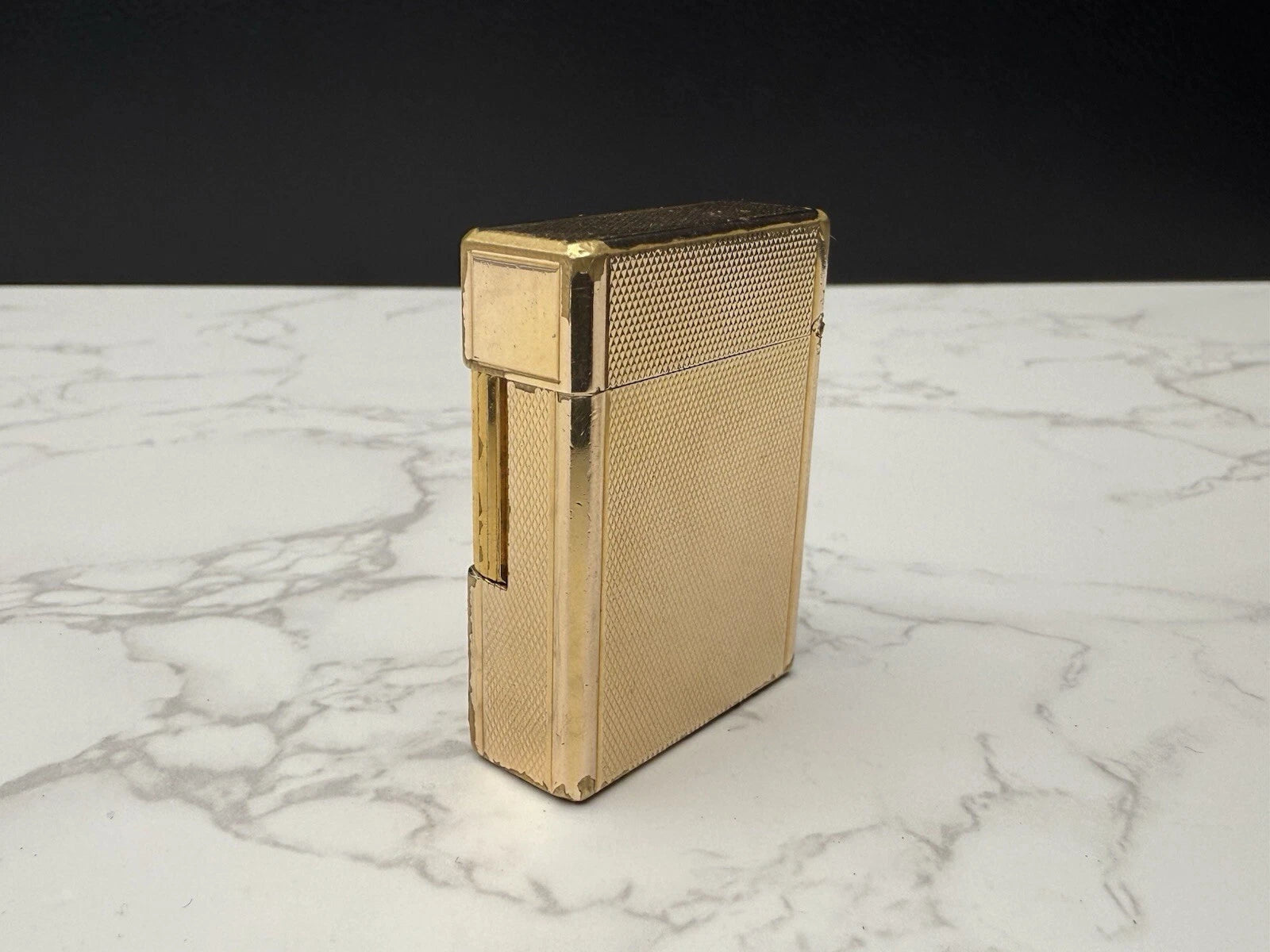 S.T. DUPONT Feuerzeug Line 1 BR Gas – L1 BR – kleines Modell – vergoldet – AF08-1651