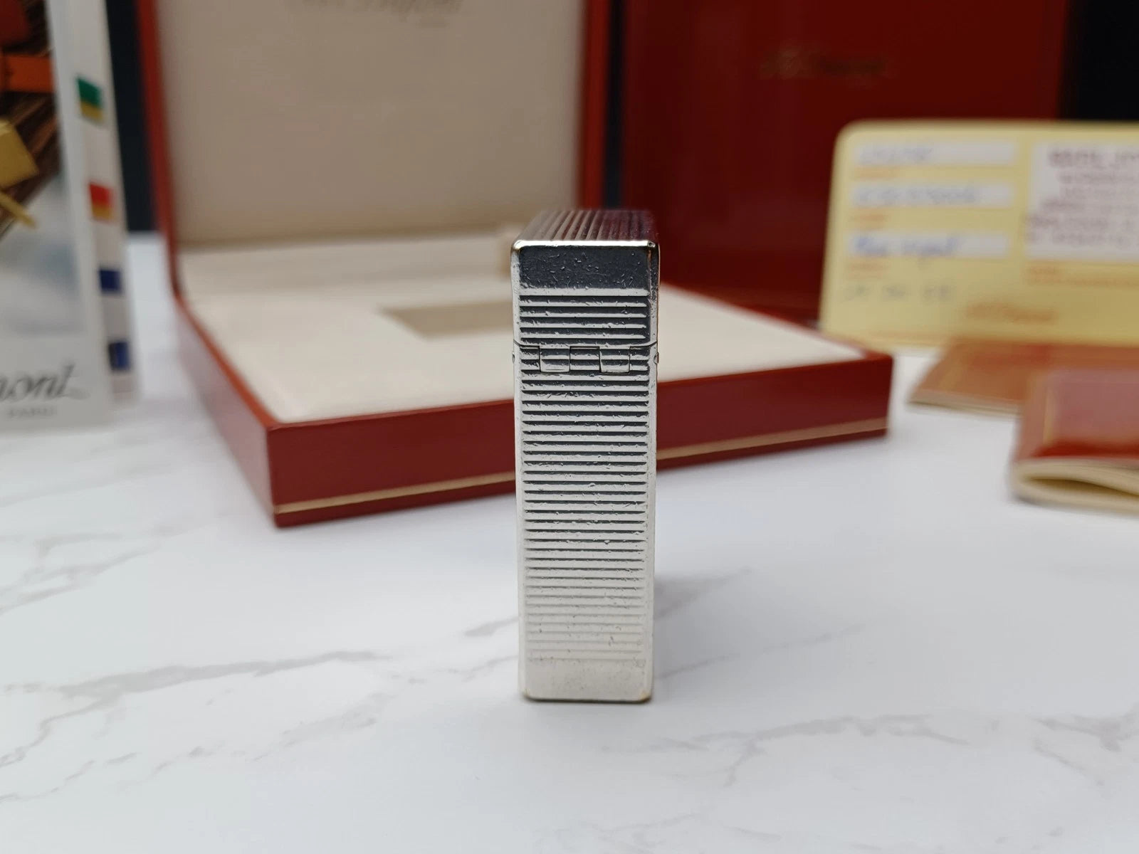 Komplettset S.T. DUPONT L1 BR - Line 1 BR - Versilbert - 1816AD14