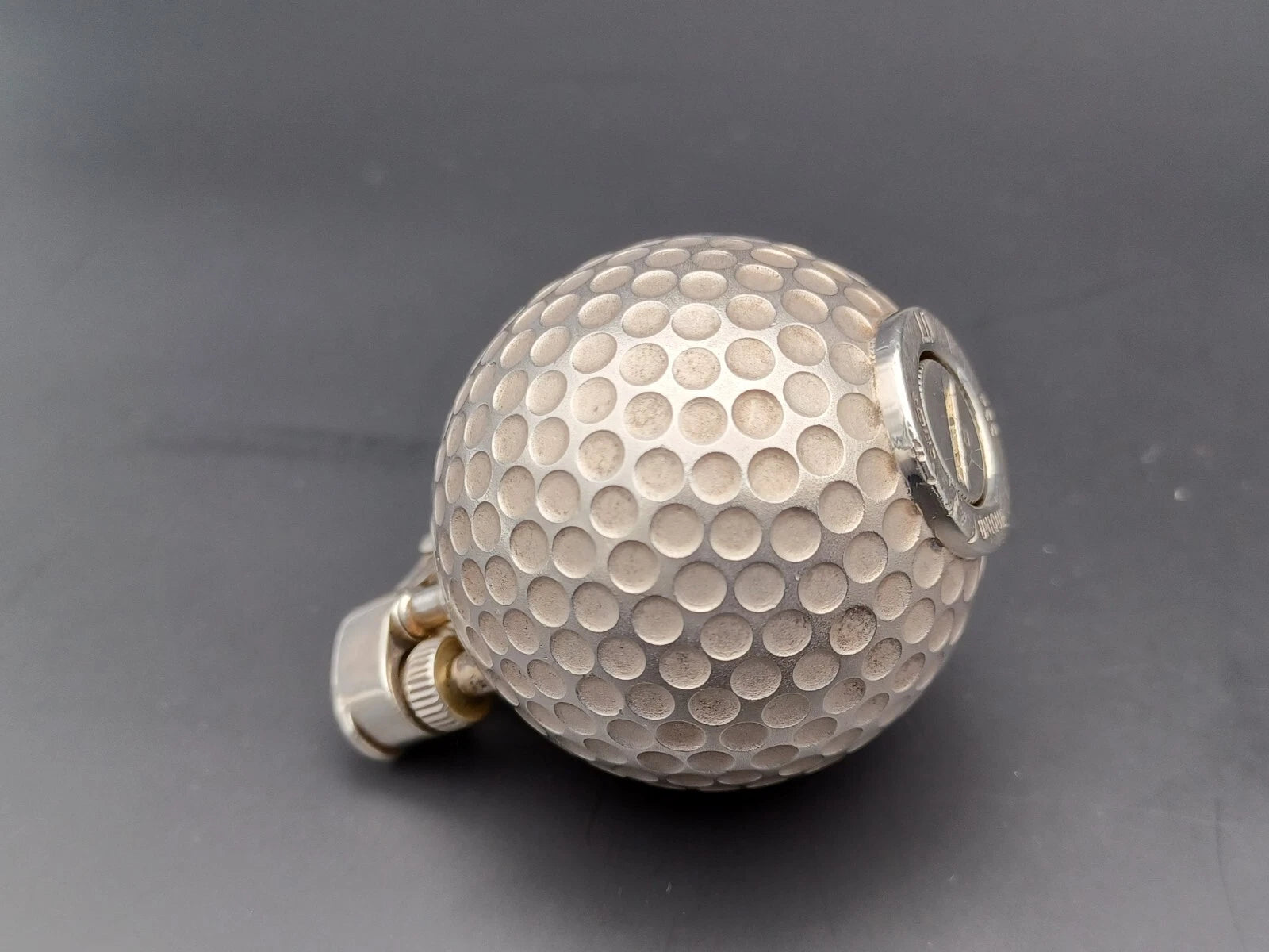 Rare antique Dunhill Golf Ball Petrol Lighter - Sterling Silver 925 - BA08-1495