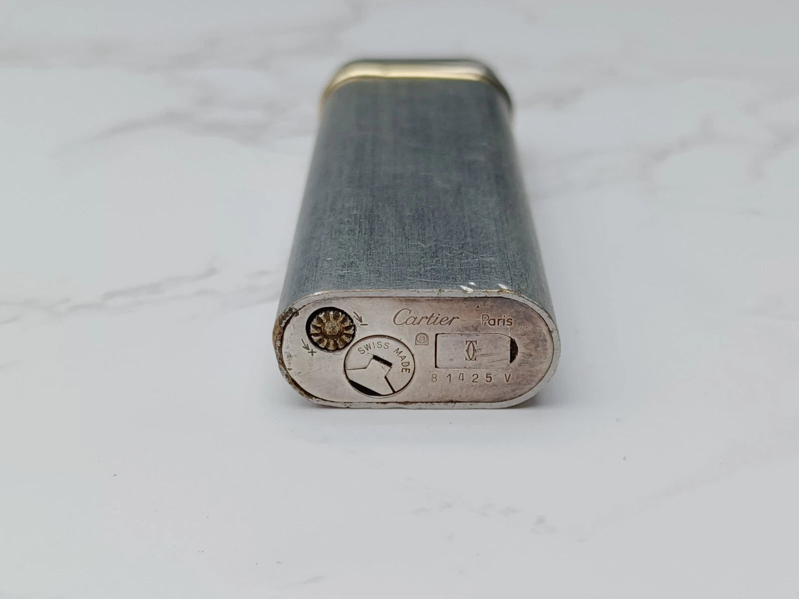 Cartier Trinity Feuerzeug versilbert – Gebraucht