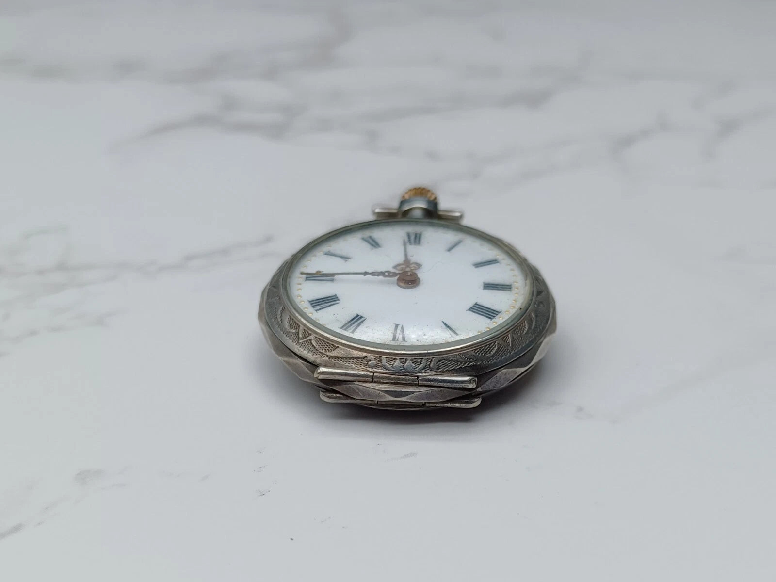 Montre de Gousset Ancienne Argent Massif Plaqué Or