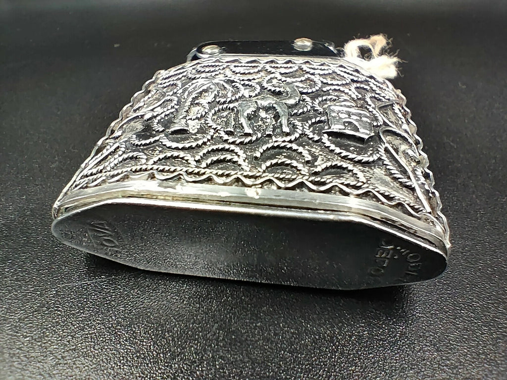 Nova - Antikes französisches Feuerzeug aus Sterlingsilber - Hergestellt in Frankreich - Punzen - ED10